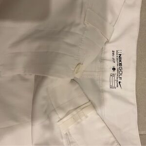 Nike Golf White Dri-FIT shorts size 4
